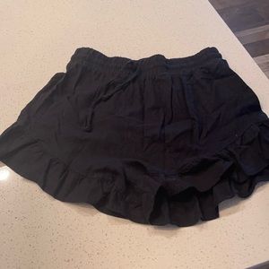 Wild Fable Black Ruffle Shorts